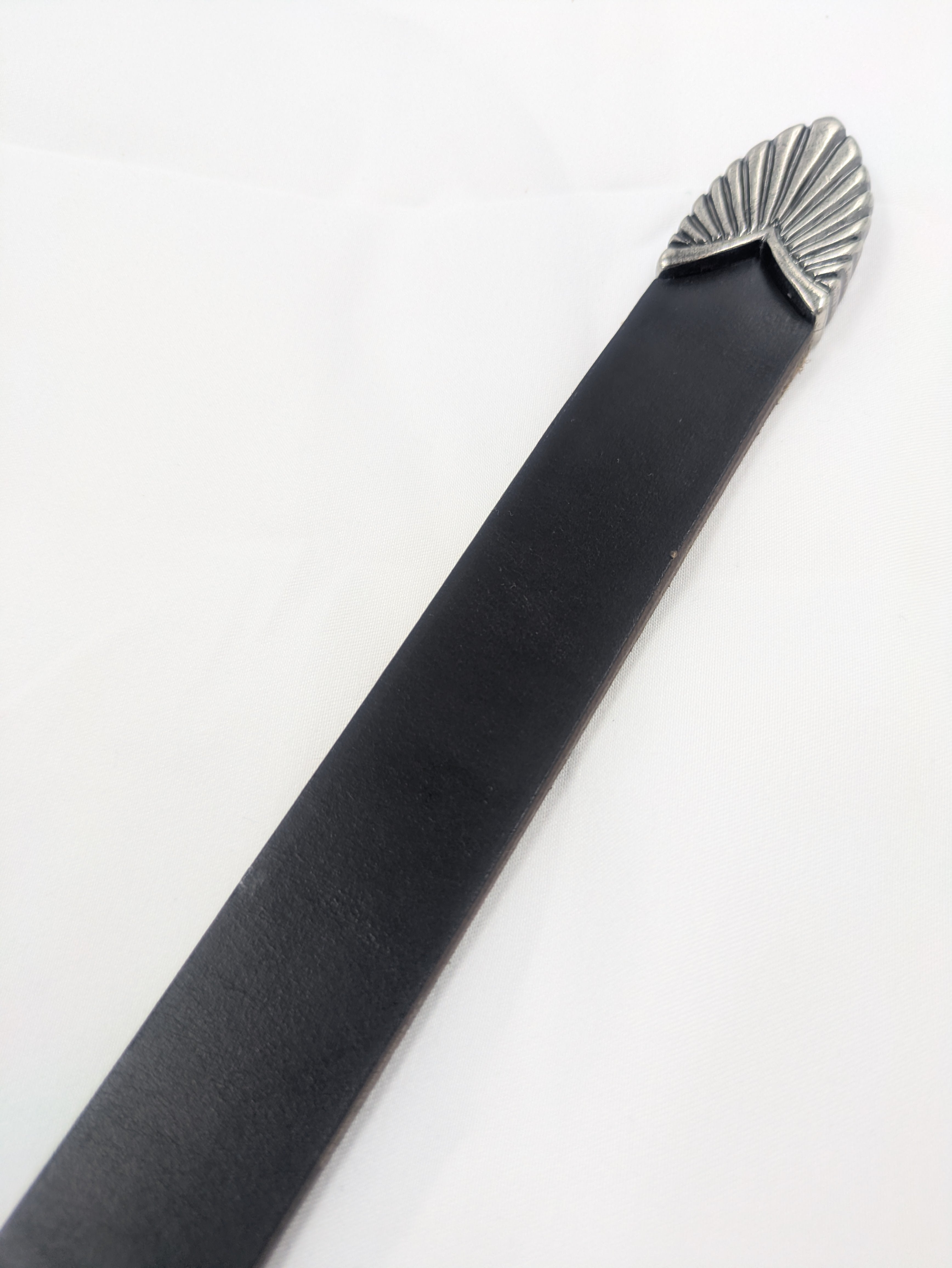 HORWEEN CHROMEXCEL LEATHER BELT WITH "MASAGONIA"