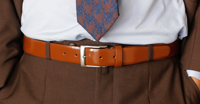 attire ITALIAN ADVAN LEATHER(ライトブラウン)の着用イメージ