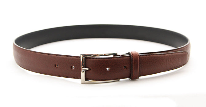 attire ITALIAN VACCHETA LEATHER BELT(ダークブラウン)の全体像