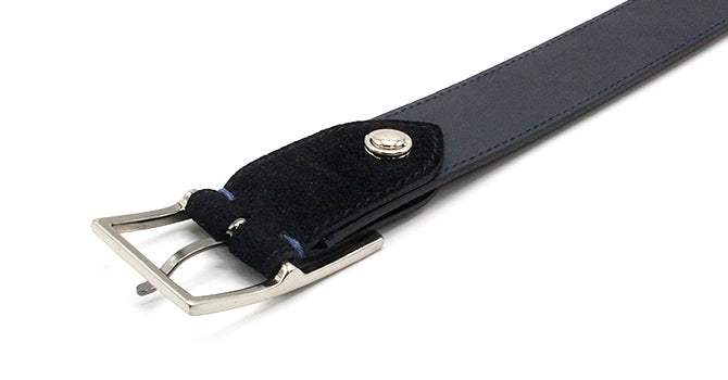 MERCER SPANISH SUEDE LEATHER BELT(ブラック)のバックル(裏)