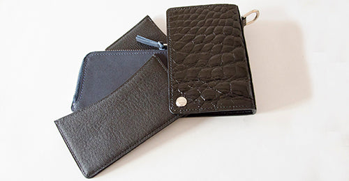 CROCODILE COIN & CARD PURSE （ブラック）の内側（裏）