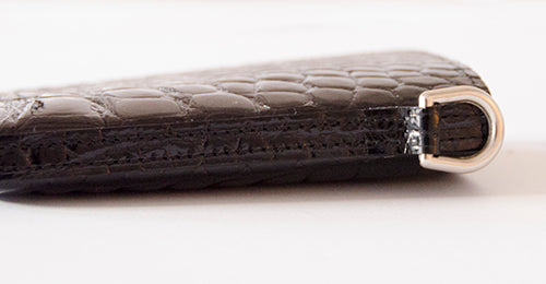 CROCODILE COIN & CARD PURSE （ブラック）のホルダー