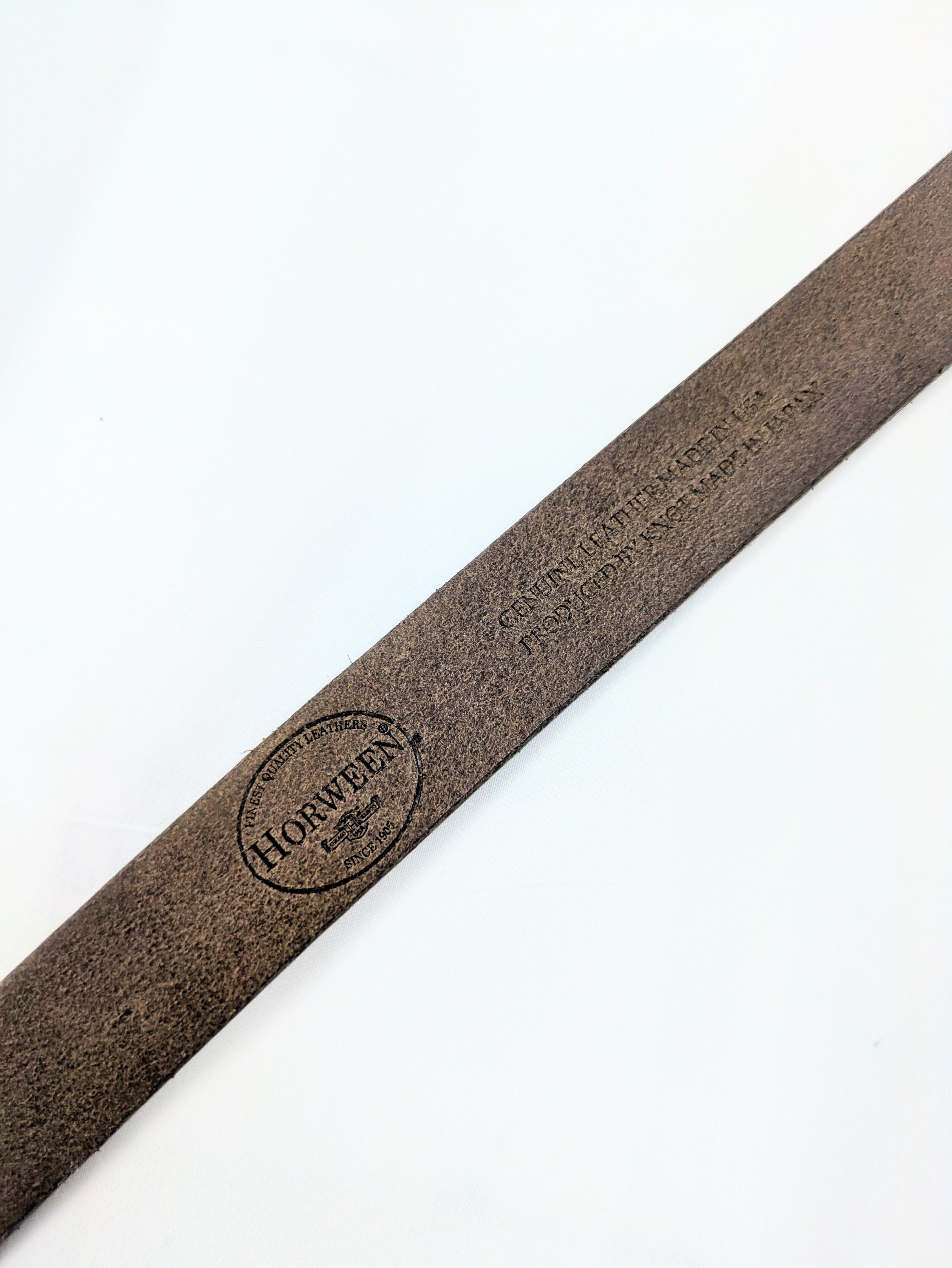 HORWEEN　CHROMEXCEL　LEATHER　BELT　WITH "MASAGONIA"