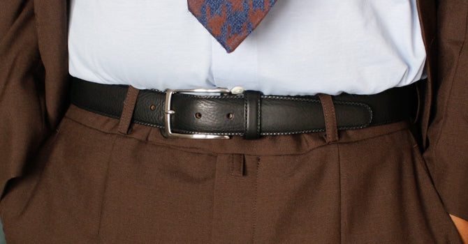 attire FRENCH CALF BELT（ブラック）の着用イメージ