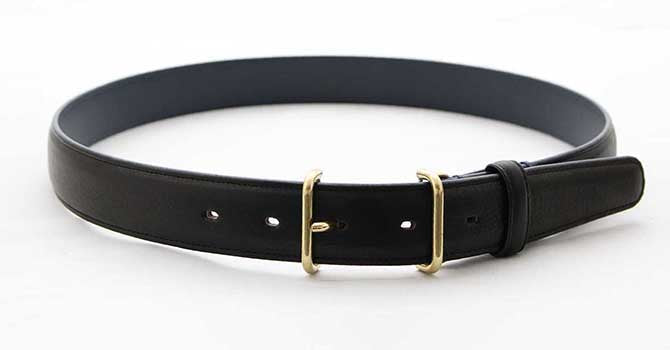 Morikawa FRENCH CALF BELT（ブラック）の全体像