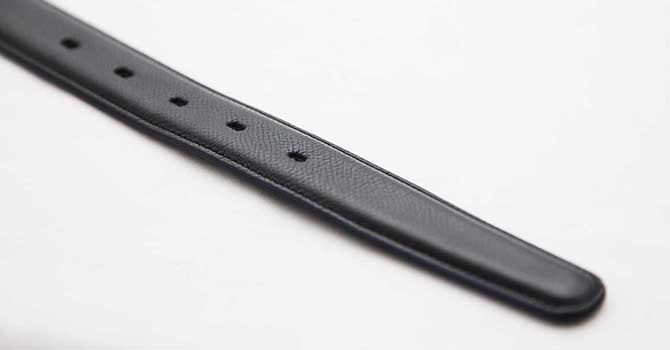 Morikawa GERMAN CALF BELT（ブラック）の剣先